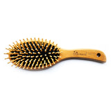 Bamboo Hair Brush - Round-tip bamboo bristles
