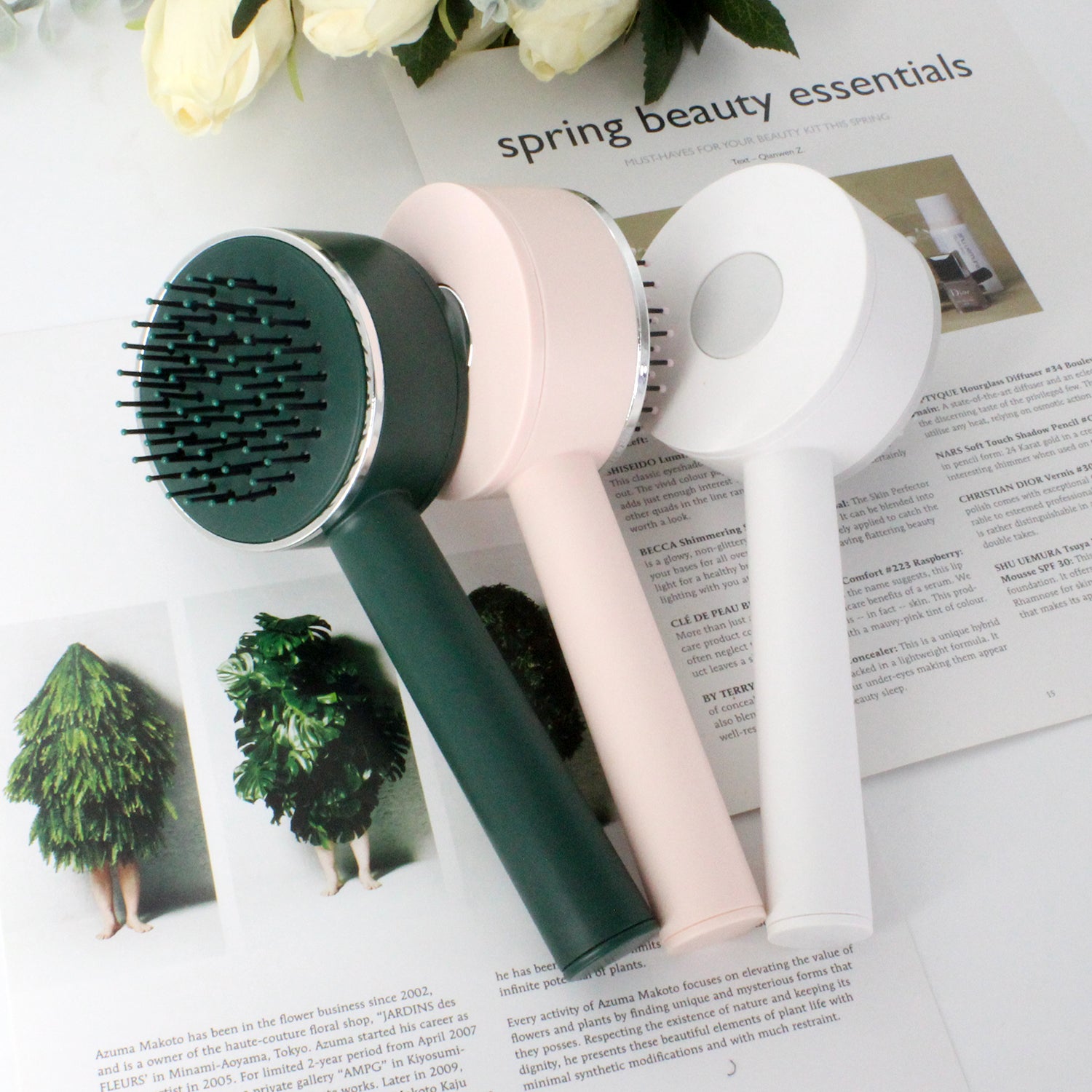 HPC HB-2 Self-cleaning 3D Hair Brush