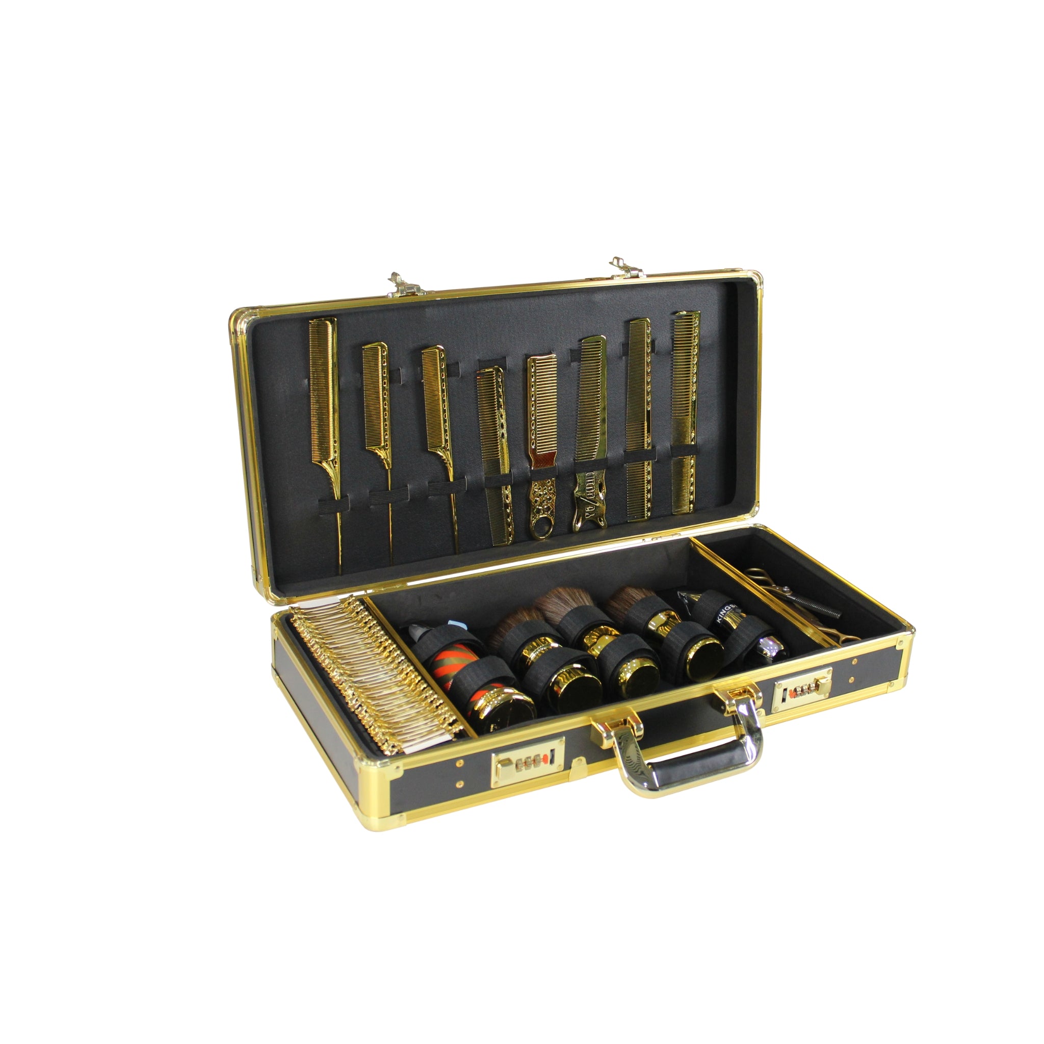 HPC Black and Gold Barber Case for tools