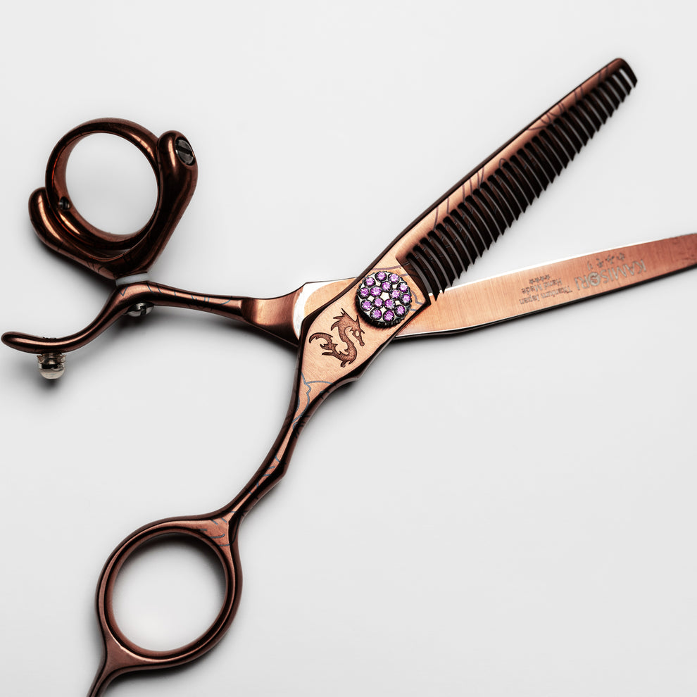 KAMISORI JEWEL III DOUBLE SWIVEL THINNING SHEARS Hair Pro Candy