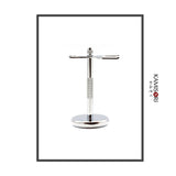 DELUXE BARBER STAND FOR RAZOR/BRUSH