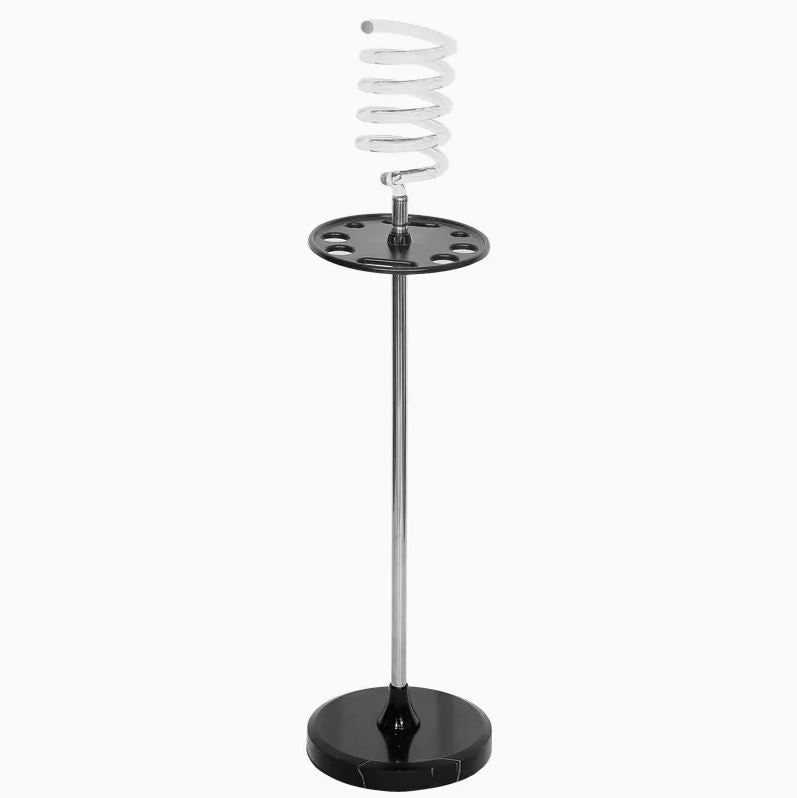 HPC Professional Spiral Hair Dryer Holder Stand With Tray