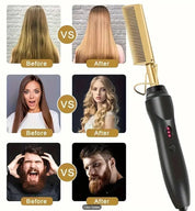 HPC Hot Comb Hair Straightener 